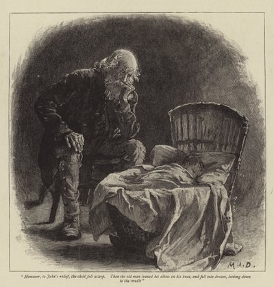 Illustrazione per John e Joan, A Coorious Story, di S Baring-Gould da Margaret Isabel Dicksee